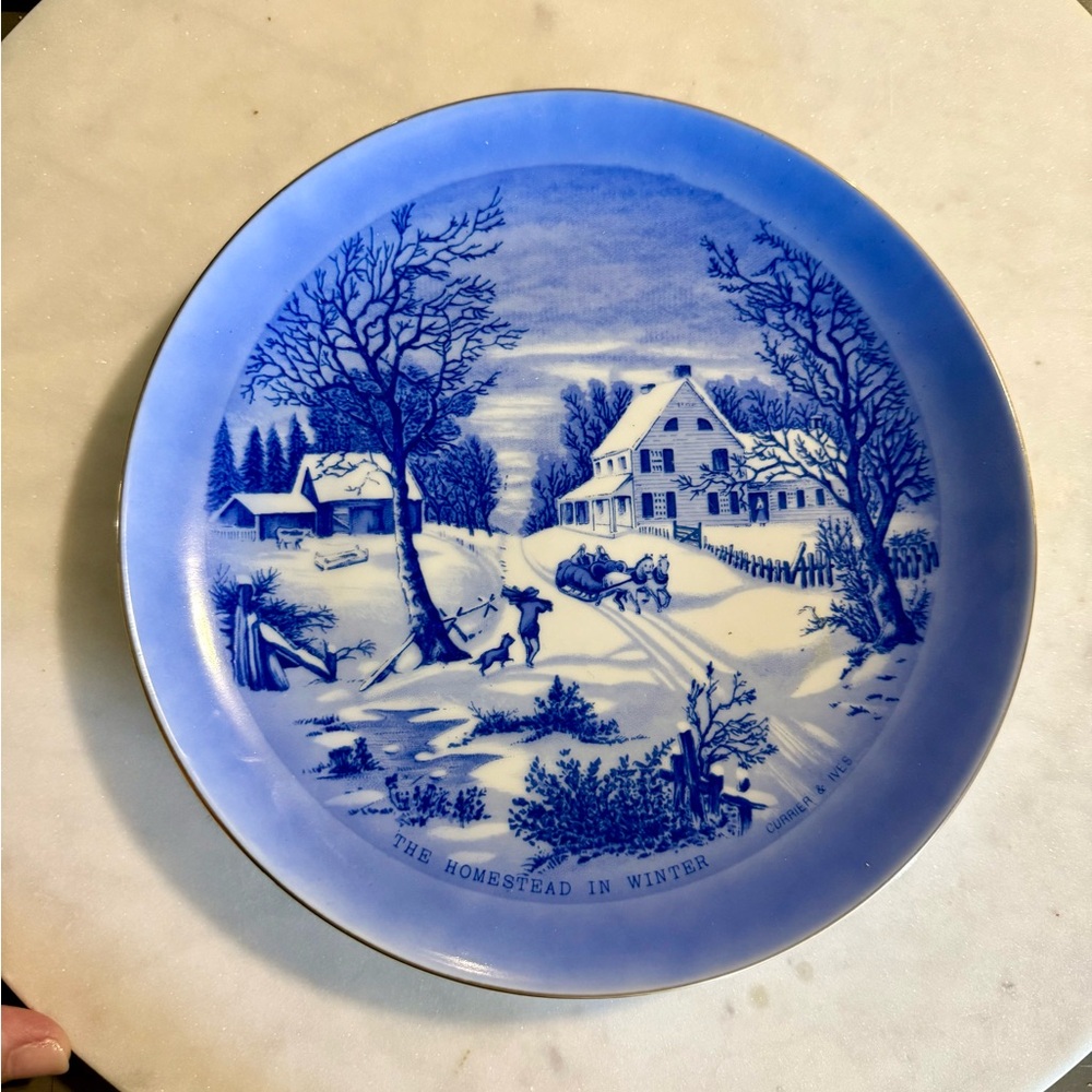 Currier & Ives Decorative Plate